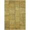 Edge Collections - 9' x 12' - Gold - Durable Washable Patchwork Area Rug for Indoor and Outdoor Use - 1 Piece
